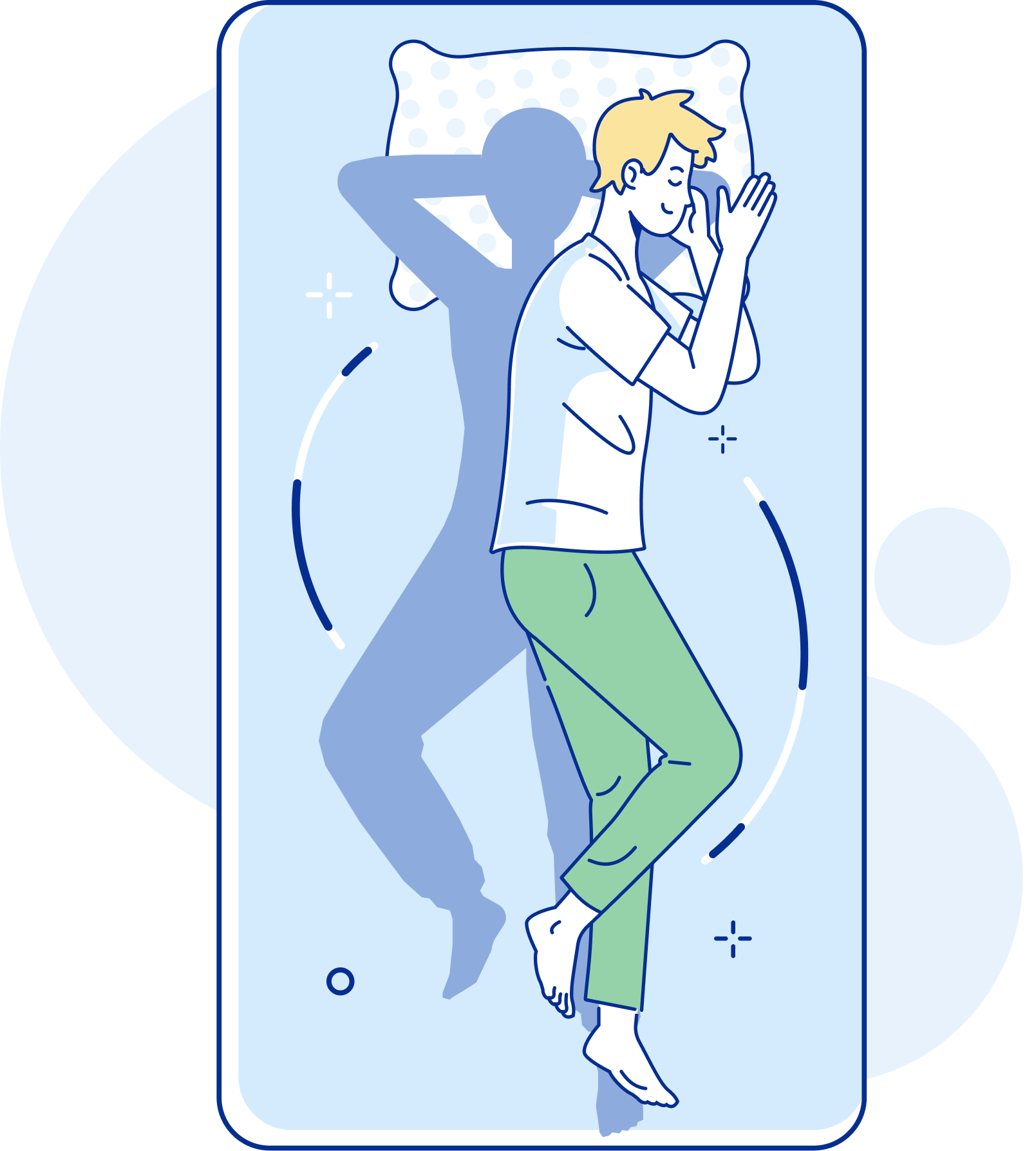 illustration of a combination sleeper