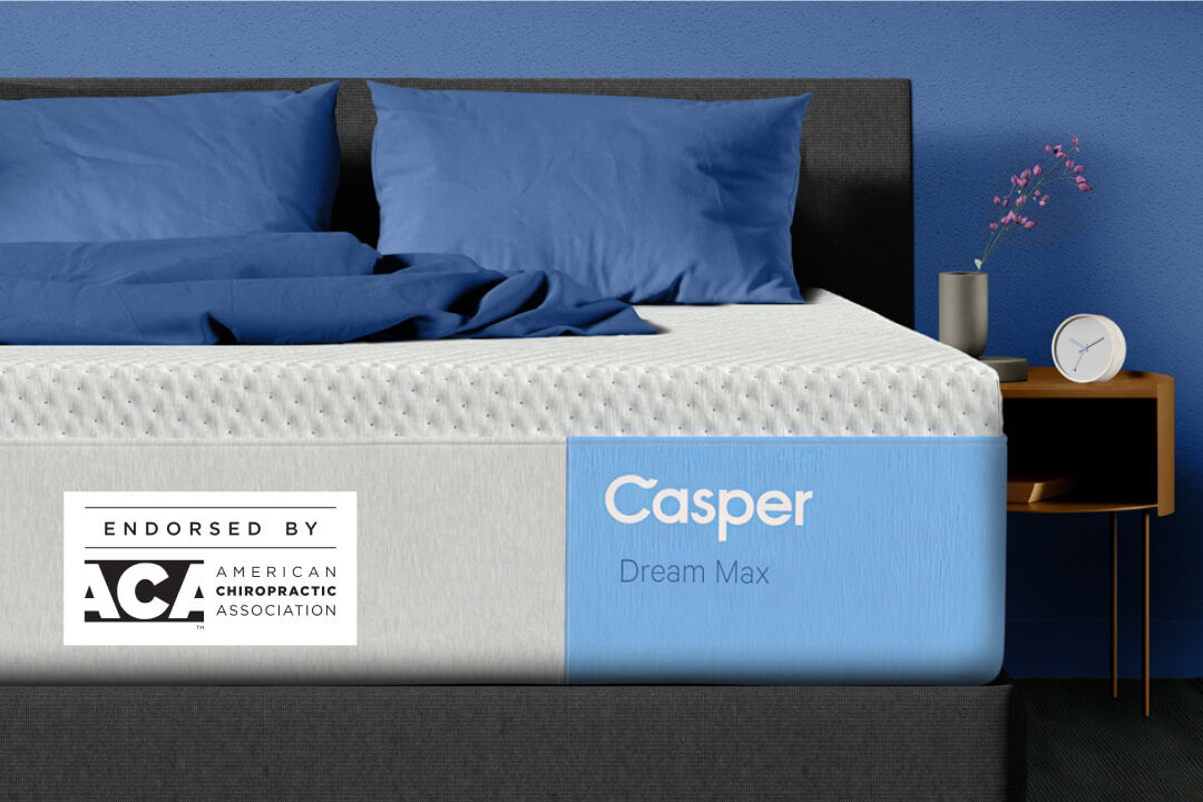 Casper Dream Max mattress. Endorsed by the American Chiropractic Association.
