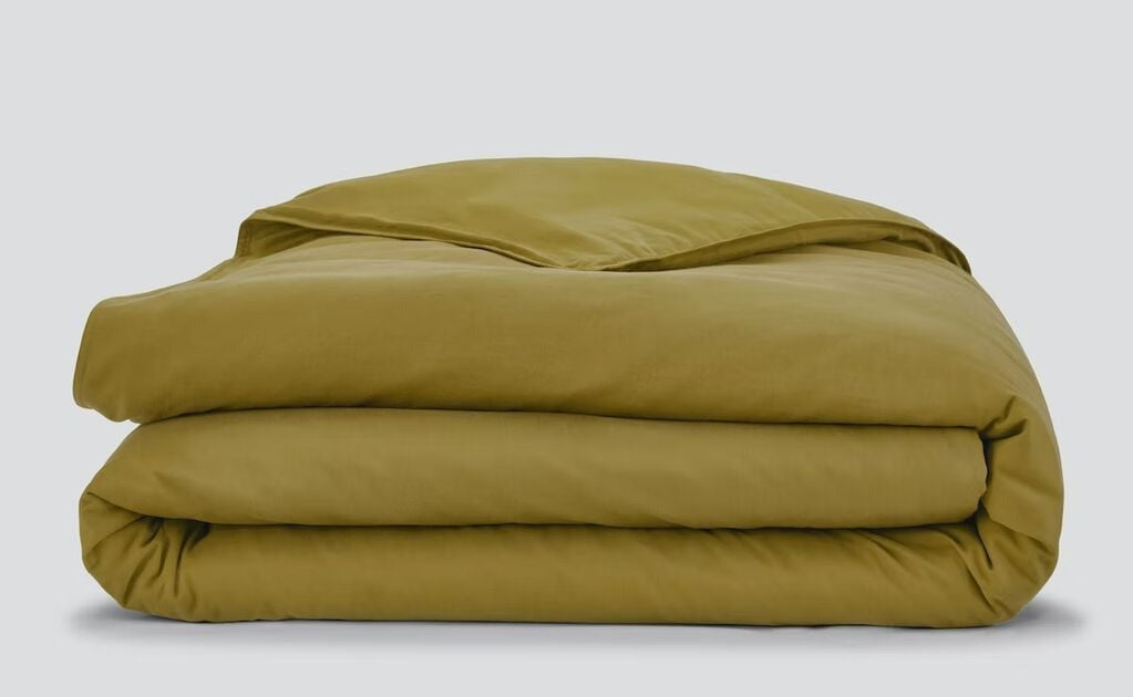 SuperSoft/flannel duvet cover, olive, folded