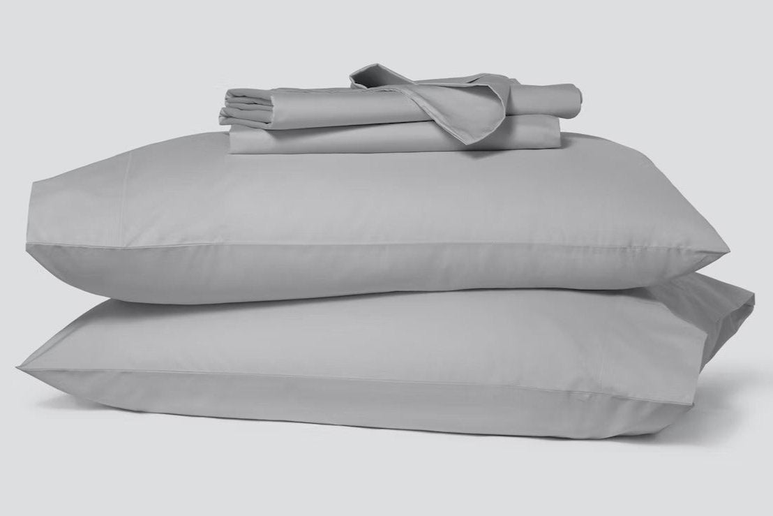 Percale sheet set, gray