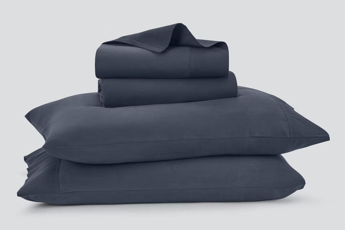 Supersoft sheet set, indigo, folded