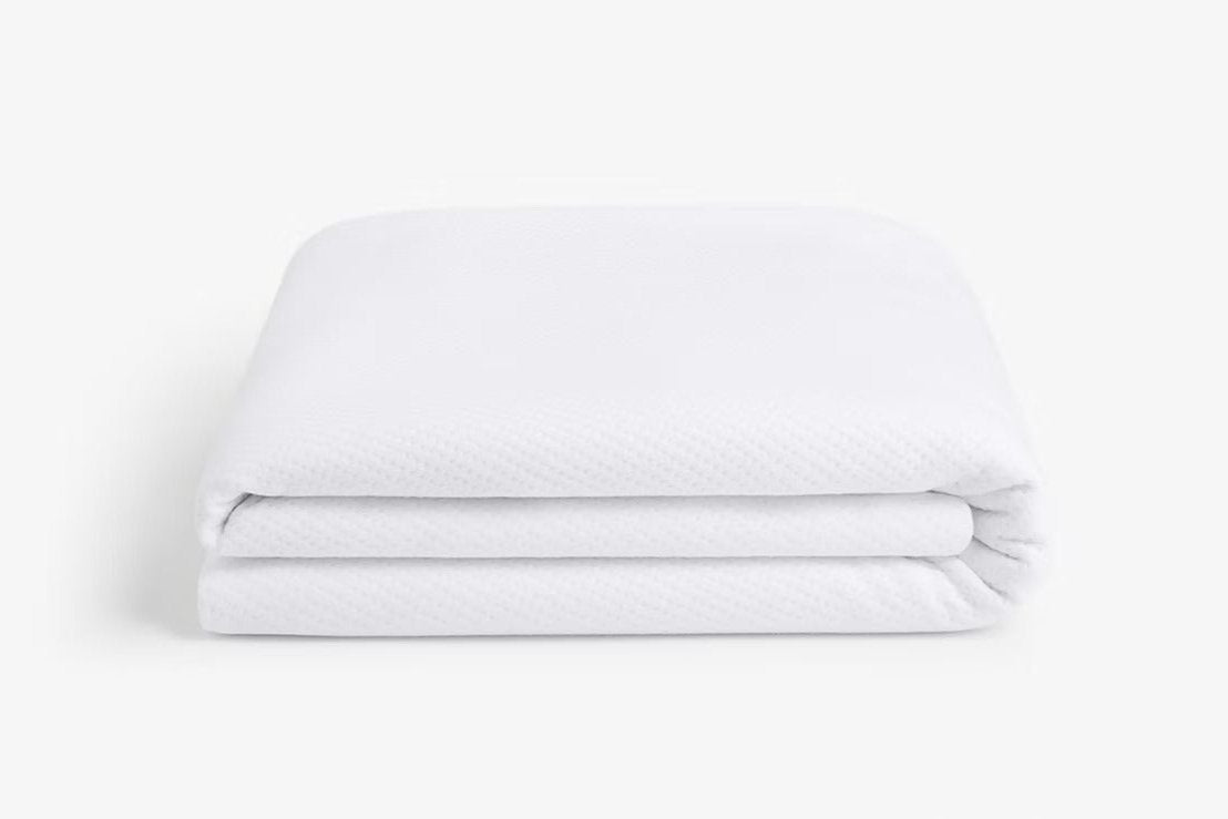 breathable mattress protector, folded
