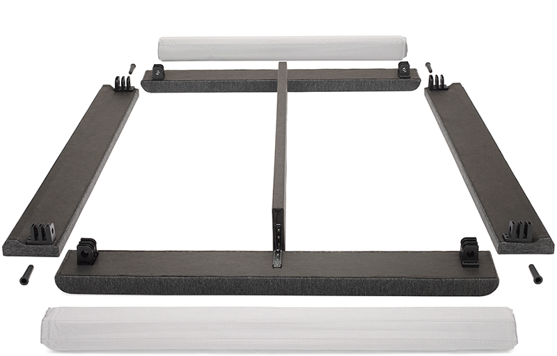 GIF of Casper's Foundation being put together from its pieces