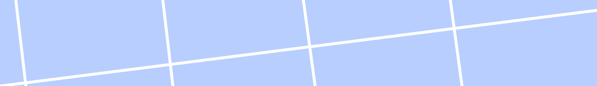 A light blue square tile with thin white diagonal grid lines extending across the frame.