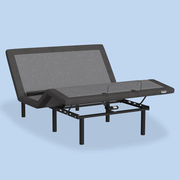 Adjustable Base Pro with a raised top and bottom of its frame to support your upper and lower body and any angle desired.