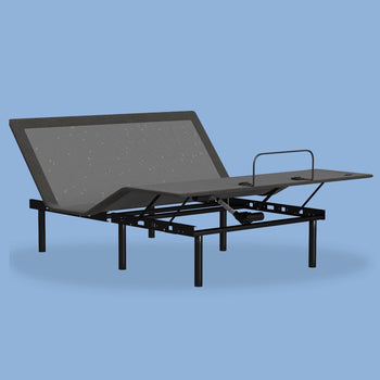 Adjustable Base with a raised top and bottom of its frame to support your upper and lower body and any angle desired.