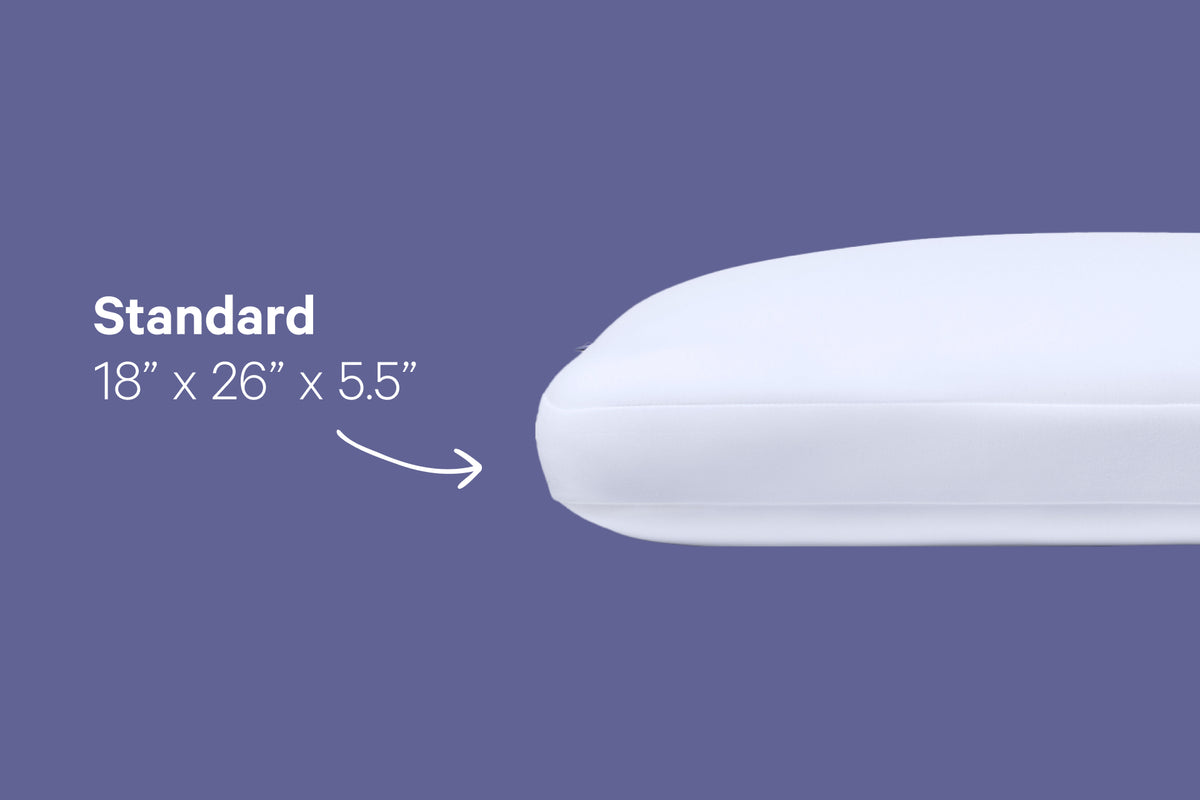 Casper Foam Pillow with Snow Technology. Standard size 18" x 26" x 5,5"