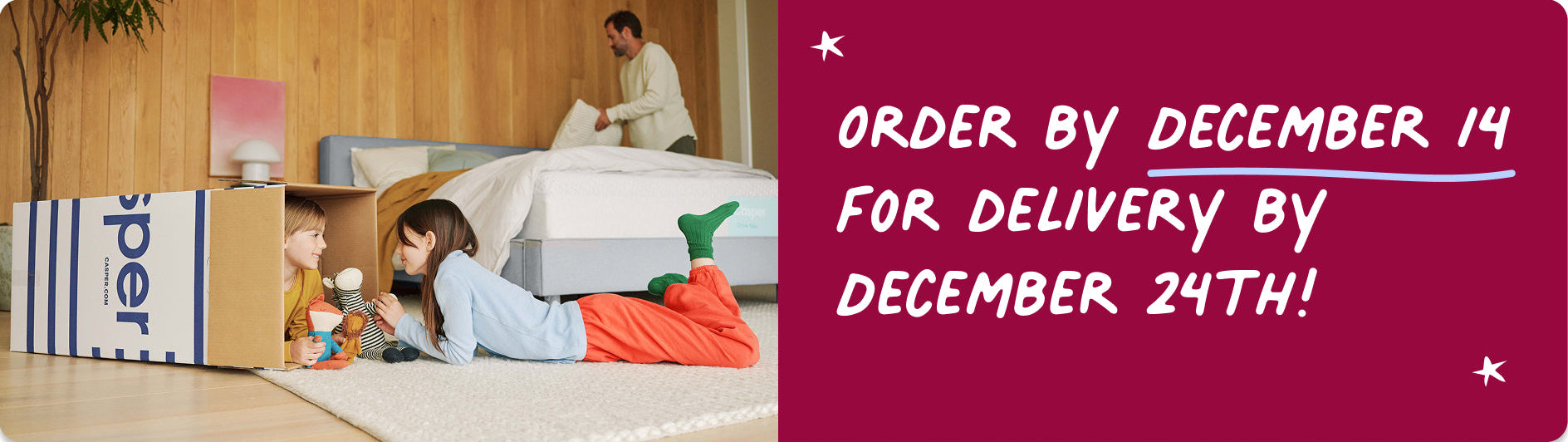 Order by December 14 for delivery by December 24th!