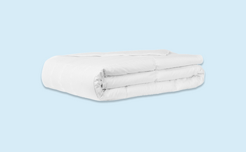 Lightweight Down-Alt Duvet against a very light blue background