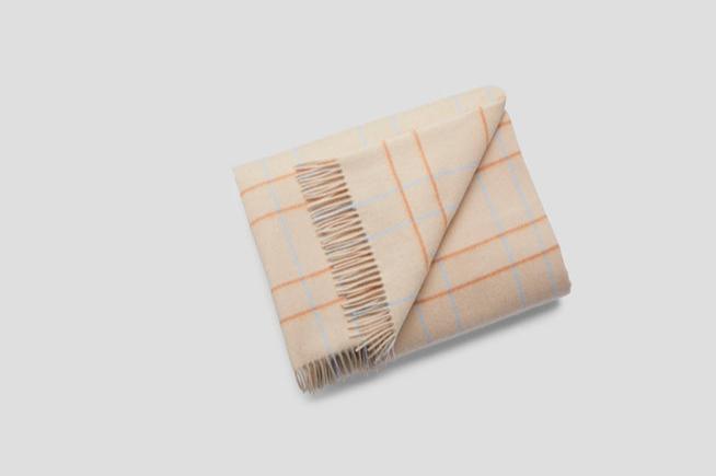 Pinstripe Plaid Throw