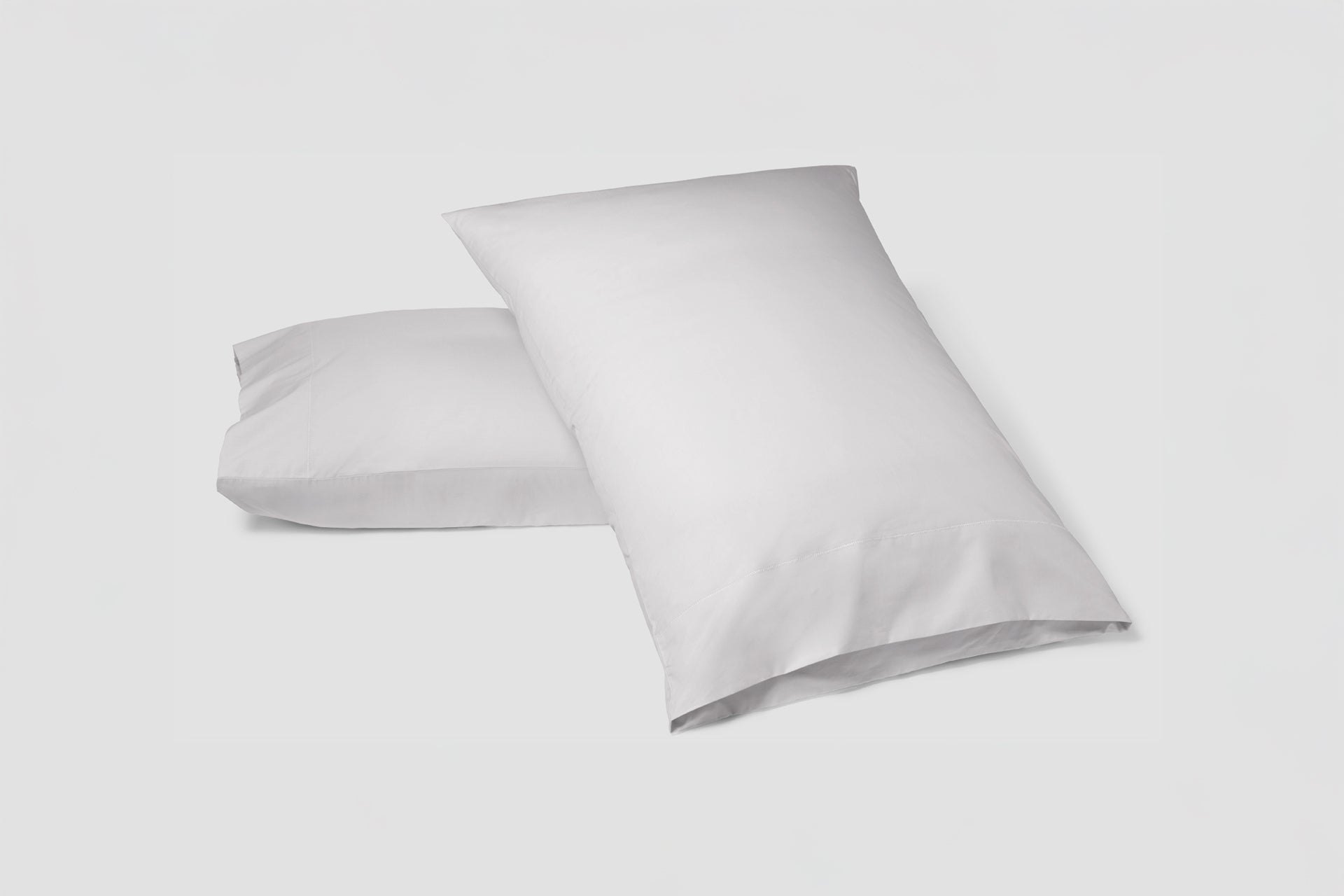 Percale Pillowcase Set, gray