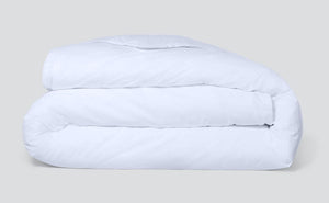 Percale duvet cover, white