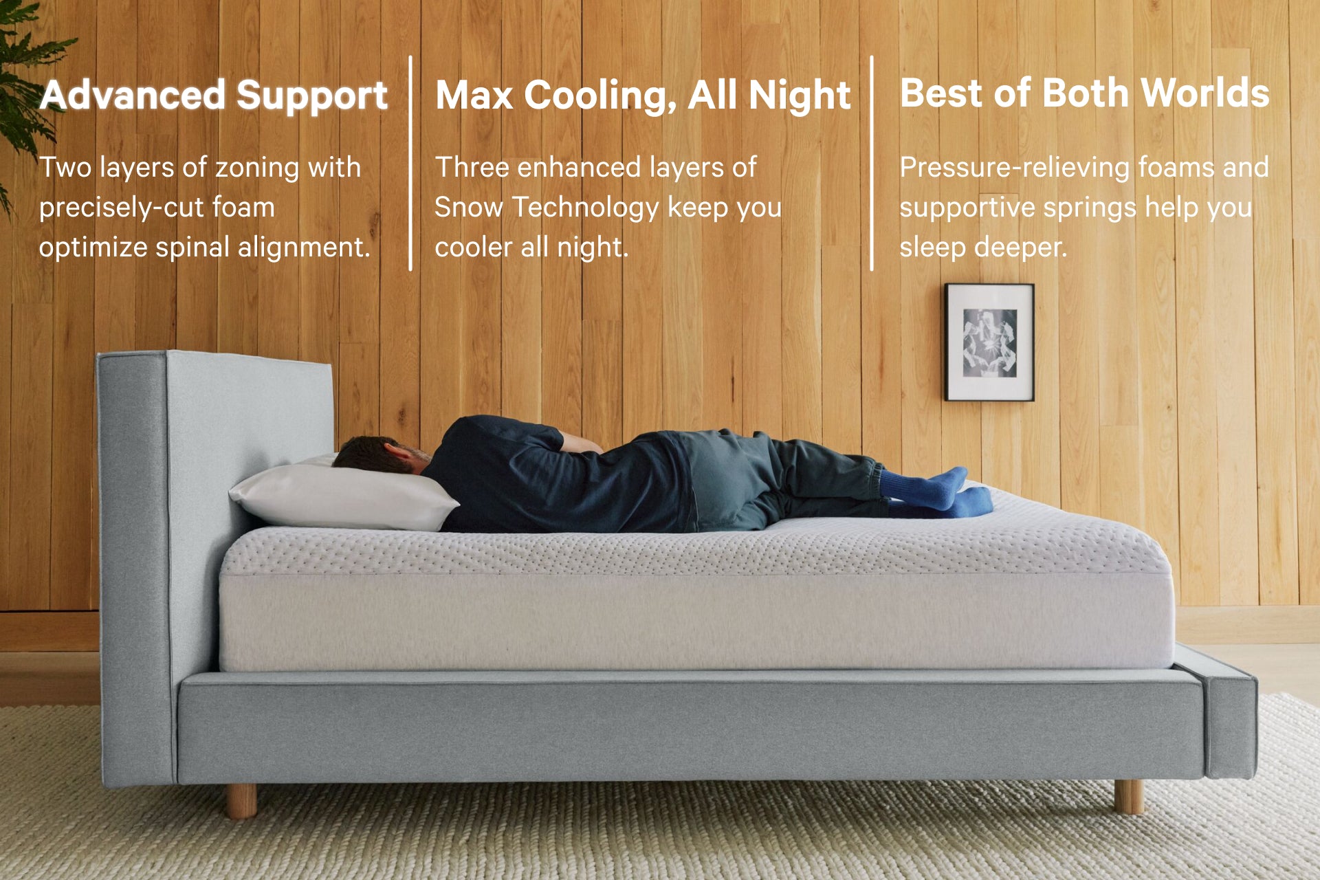 Casper Snow Hybrid Mattress - Thumbnail 5
