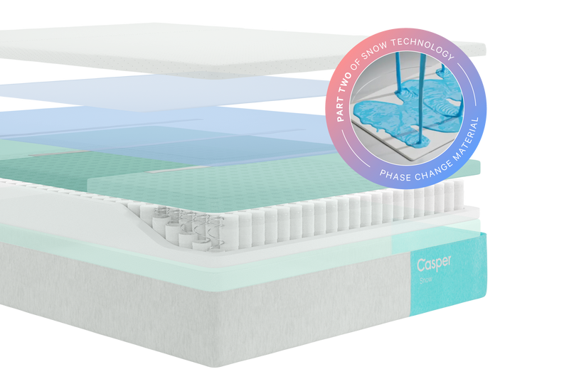 The Snow - Cooling Memory Foam Hybrid Mattress | Casper