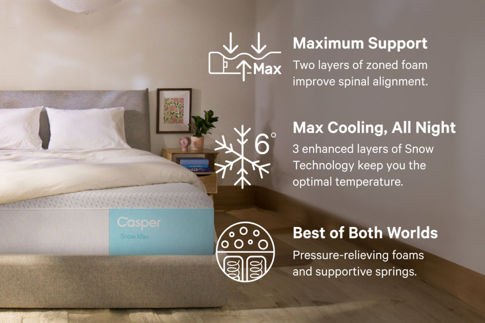 Snow Matressing Snow Bundle - Cooling Mattress Set | Casper
