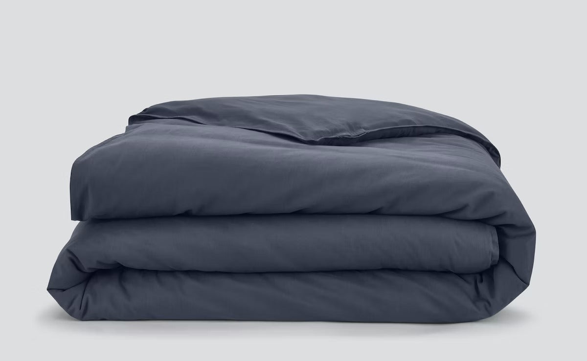 SuperSoft duvet cover, indigo, folded