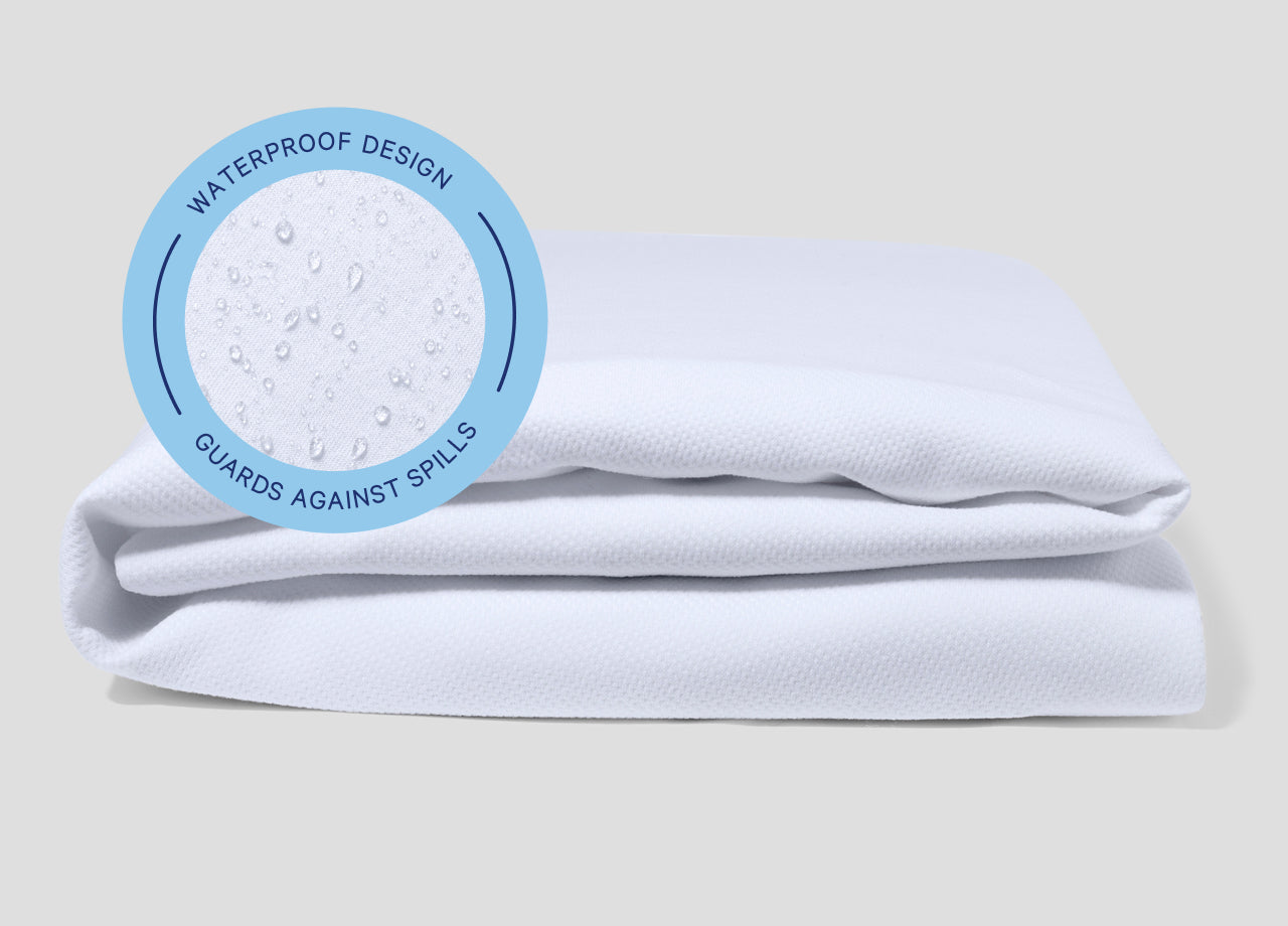 Waterproof design guards against spills with Casper's waterproof mattress protector.