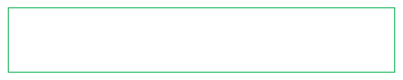 white rectangle background with green perimeter