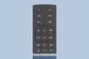 The buttons and features of the Adjustable Base Pro remote including adjustable lumbar support, 3-level massage, and zero gravity.
