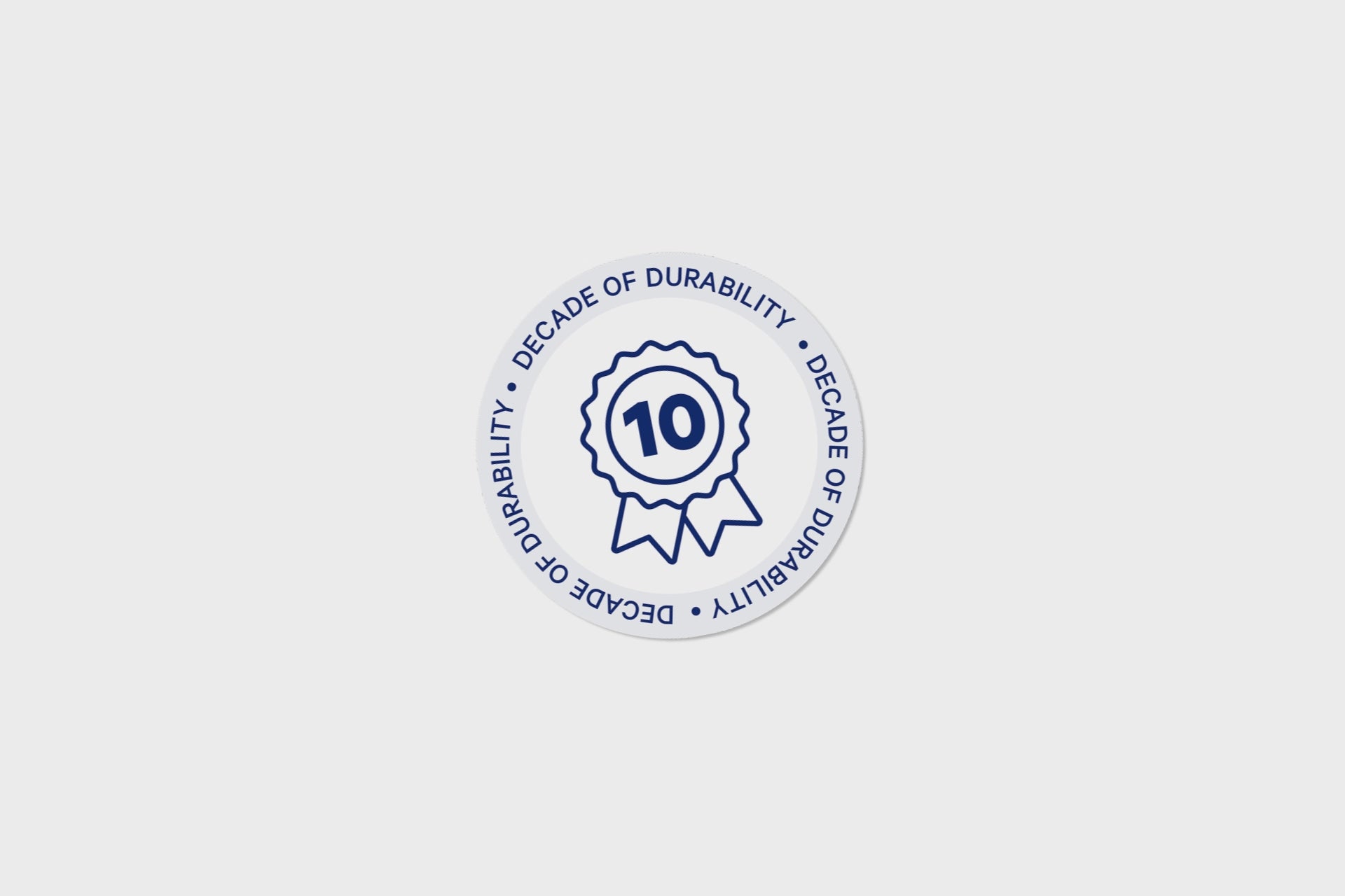 Moving image of three brand badges for Casper, indicating that it's fiberglass-free, has a decade of durability, and is designed and assembled in the USA
