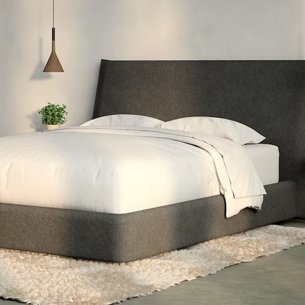 Haven Cushioned Wool Bed Frame & Headboard